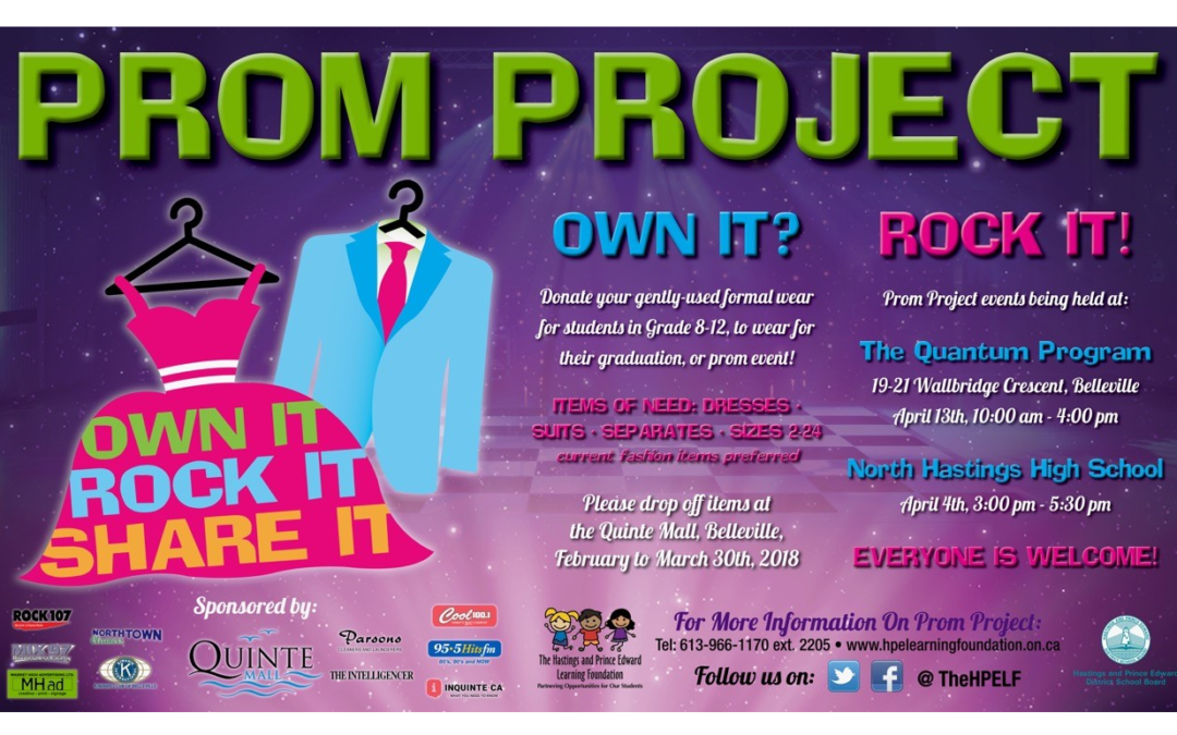 Please Join us at Prom Project